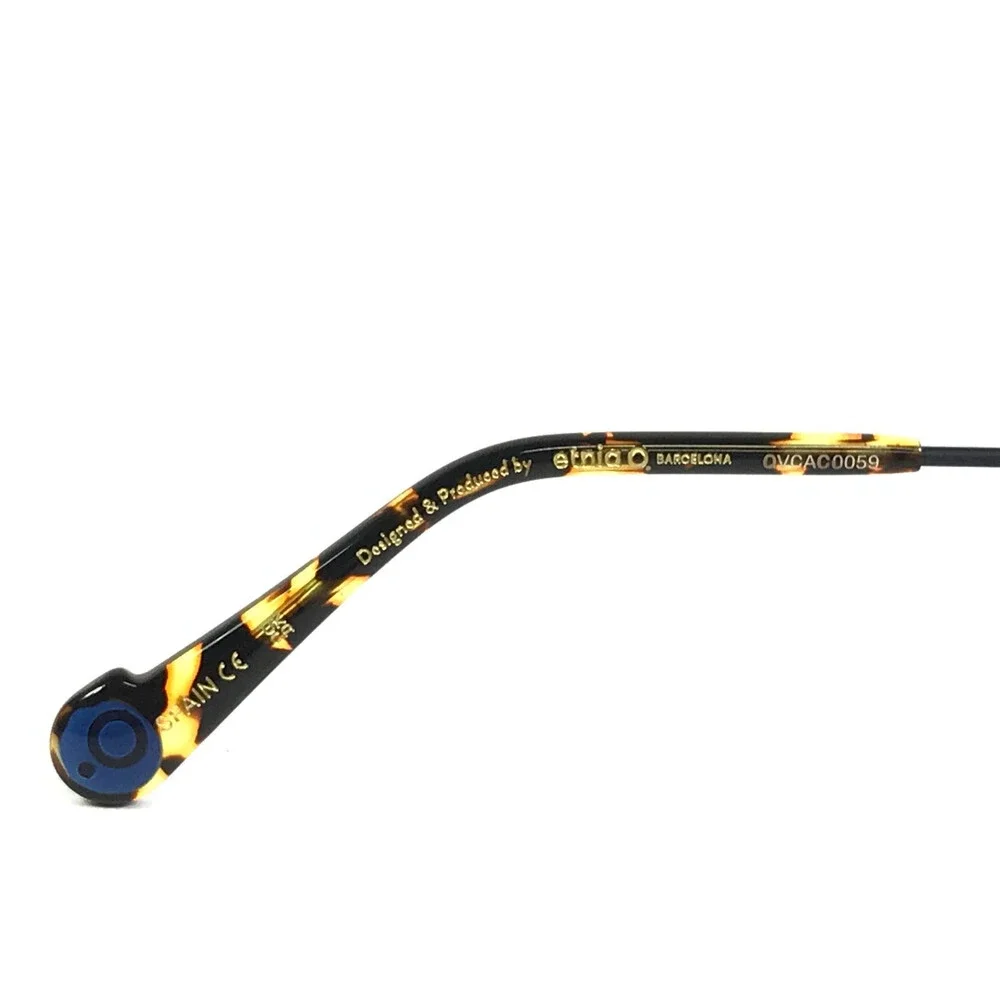 Etnia Barcelona Eyeglasses Frames ADYTON DB Dark Blue Aviator Wire Rim 55-16-140